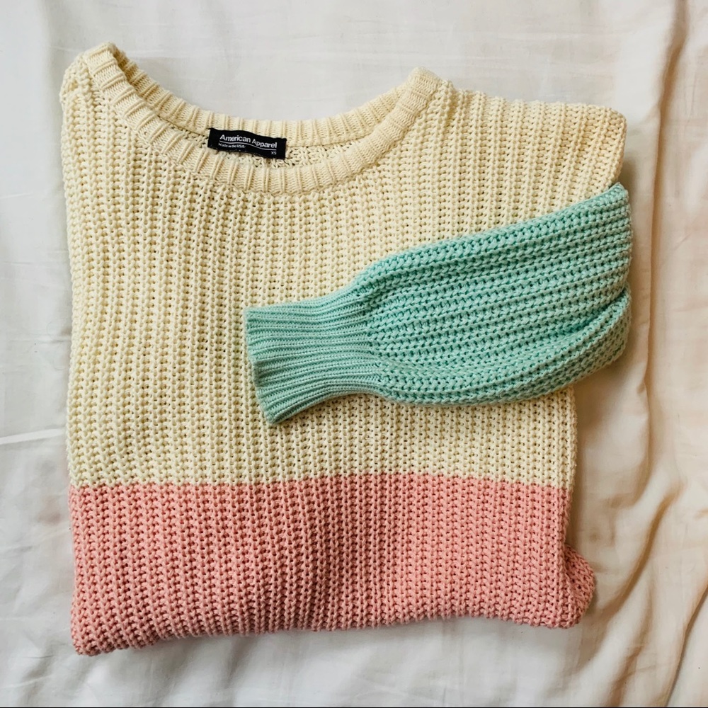 Pastel Colorblock Knit